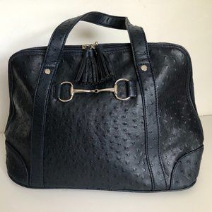 Toss Designs Navy Faux Leather Handbag